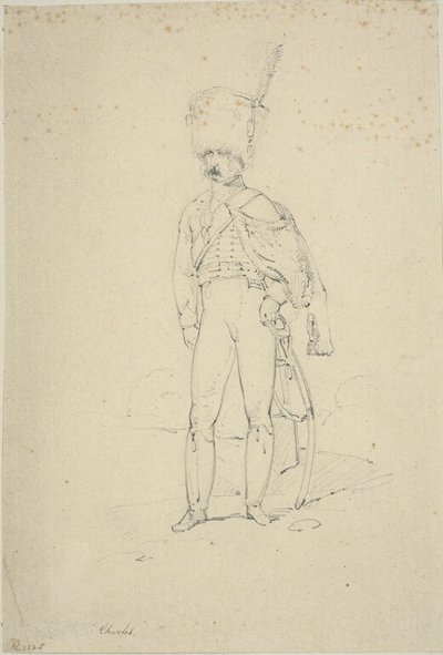Stojící husar od Nicolas Toussaint Charlet
