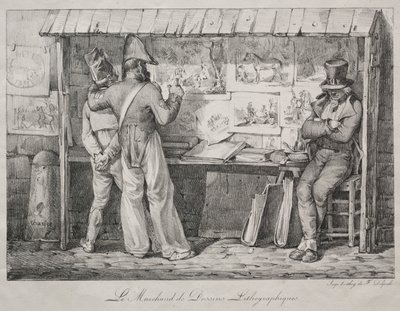 Prodejce litografie od Nicolas Toussaint Charlet