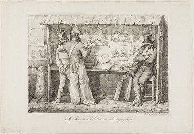 Prodejce litografie od Nicolas Toussaint Charlet
