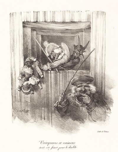 Vítězové a poražení, všechno jídlo pro ďábla (The Vanquishers and the Vanquished, All Food for the Devil) od Nicolas Toussaint Charlet