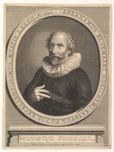 Portrét Abrahama Bloemaerta, 17. století. od Nicolas Visscher