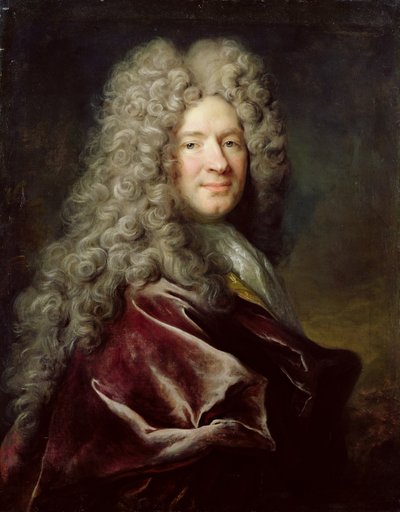 Portrét muže ve fialovém rouchu, cca 1700 (olej na plátně) od Nicolas de Largillière