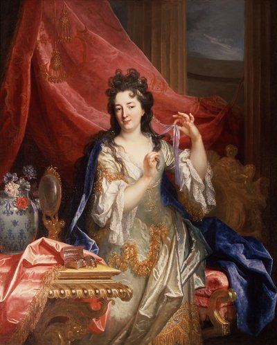 Portrét ženy, asi 1696 (olej na plátně) od Nicolas de Largillière