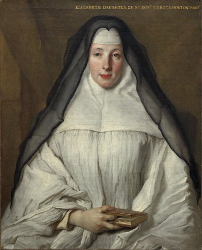 Elizabeth Throckmorton, kanonie Řádu Dames Augustines Anglaises, 1729. od Nicolas de Largillière