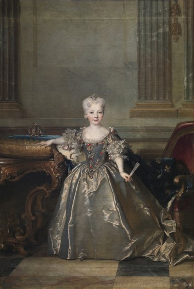 Infanta Mariana Victoria Španělska, 1724 od Nicolas de Largillière
