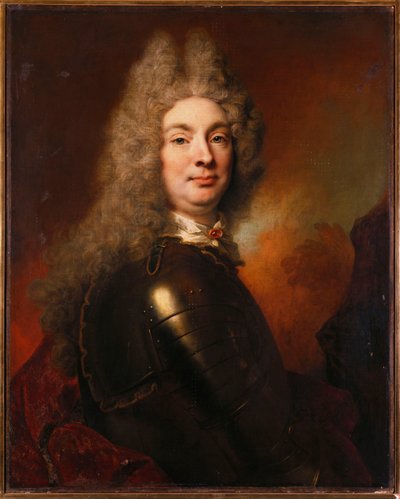 Portrét šlechtice v brnění v červeném plášti od Nicolas de Largillière