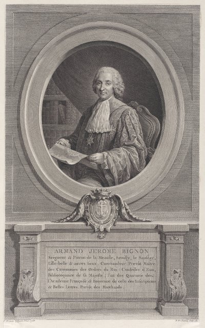 Portrét Armanda-Jérôma Bignona, 1769., 1769. od Nicolas de Launay