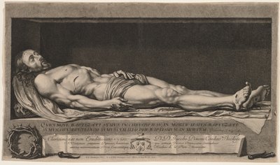 Tělo Kristovo v hrobě od Nicolas de Platte-Montagne