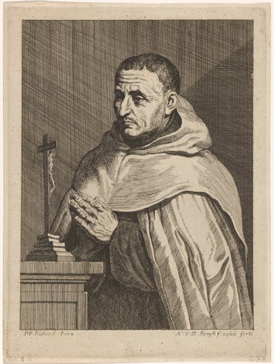Portrét karmelitánky (název na předmětu) od Nicolas van den Bergh