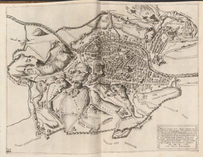 Topografická mapa starověkého Říma od Nicolaus Beatrizet