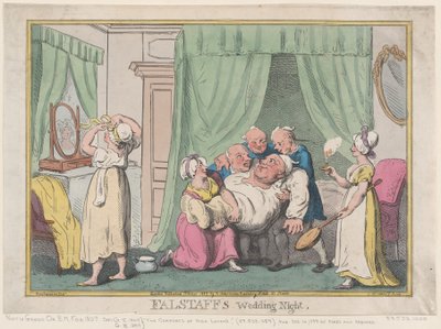 Falstaffova svatební noc, říjen 1807, říjen 1807. od Nicolaus Heideloff