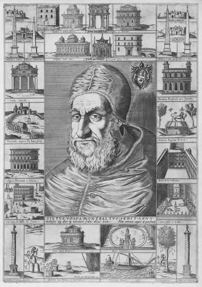 Portrét Sixta V., ca. 1589, ca. 1589. od Nicolaus van Aelst