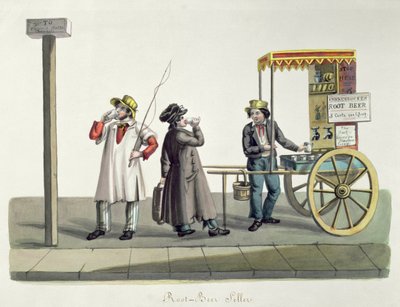 Prodejce kořenového piva, kolem roku 1840 od Nicolino Calyo