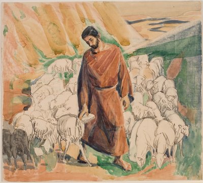 Dobrý pastýř od Niels Larsen Stevns