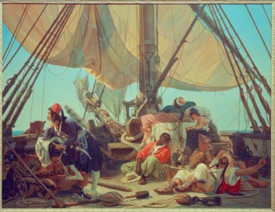 Piráti na palubě své lodi od Niels Simonsen