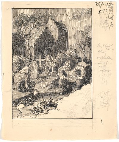 Strandwarslet a Kirkegrimen od Niels Skovgaard