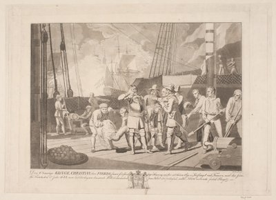 Christian IV v námořní bitvě u Fehmarnu, 1644 od Niels Truslew