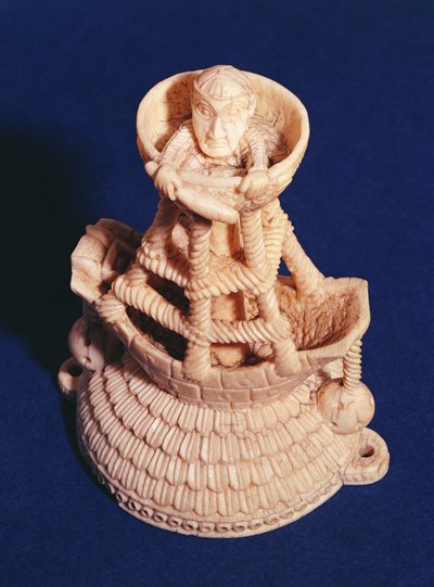 Horní část solného sklepa od mistra heraldické lodi, Nigérie, Bini-Portuguese, cca 1525-1600 od Nigerian