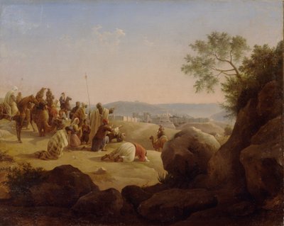 Poutníci před Jeruzalémem, 1831 od Nikanor Grigoryevich Chernetsov
