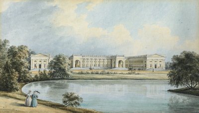 Pohled na Alexander Palace v Carskoye Selo, 1839 od Nikanor Grigoryevich Chernetsov