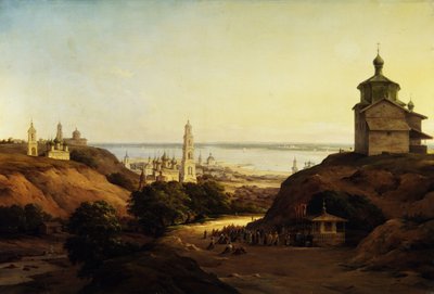 Pohled na Yuriev-Povolzhsky, 1851 od Nikanor Grigoryevich Chernetsov