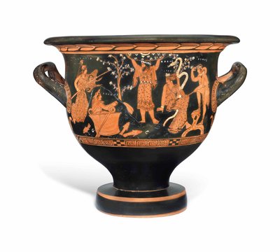 Podkrovní zvonek s červenou figurou, cca 410-400 př. Kr od Nikias Painter