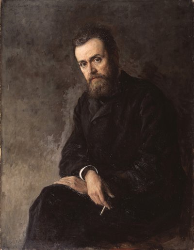 Portrét autora Gleba Uspenského 1843-1902, 1884 od Nikolai Aleksandrovich Yaroshenko