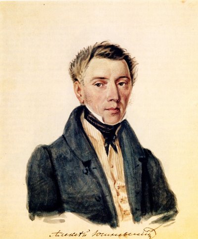 Portrét děkabristy Alexandra Jušnevského 1786-1844, 1839 od Nikolai Alexandrovich Bestuzhev