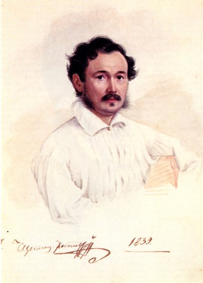 Portrét děkabristického vévody Dmitrije Ščepina-Rostovského 1798-1858, 1839 od Nikolai Alexandrovich Bestuzhev