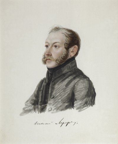 Portrét děkabristy Nikolaje Lorera 1794-1873, 1832-1833 od Nikolai Alexandrovich Bestuzhev