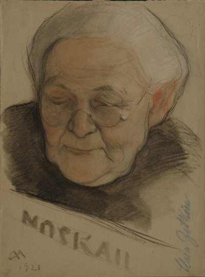 Portrét Clary Zetkinové 1857-1933, 1921 od Nikolai Andreevich Andreev