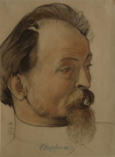Portrét politika Felixe E. Dzeržinského 1877-1926, předsedy Čeky, 1922 od Nikolai Andreevich Andreev