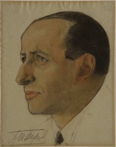 Portrét rektora Alexandra Tairova 1885-1950, počátek 20. let 20. století od Nikolai Andreevich Andreev