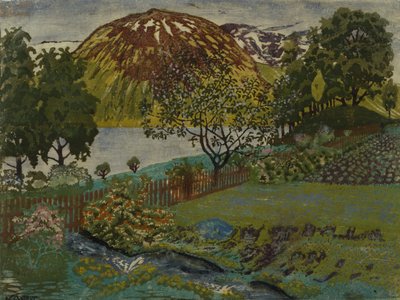 Červnová noc v zahradě (olej na plátně) od Nikolai Astrup