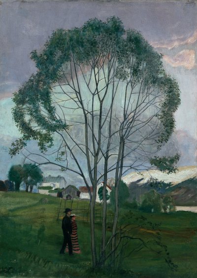 Červnová noc a bledule od Nikolai Astrup