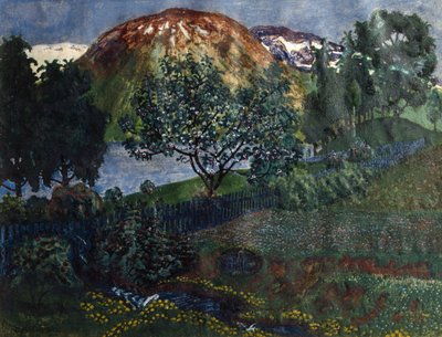 Červnová noc na zahradě od Nikolai Astrup