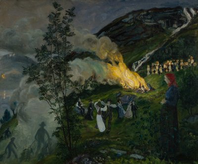 Svatojánský oheň od Nikolai Astrup