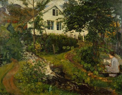 Stará fara, před rokem 1908 od Nikolai Astrup