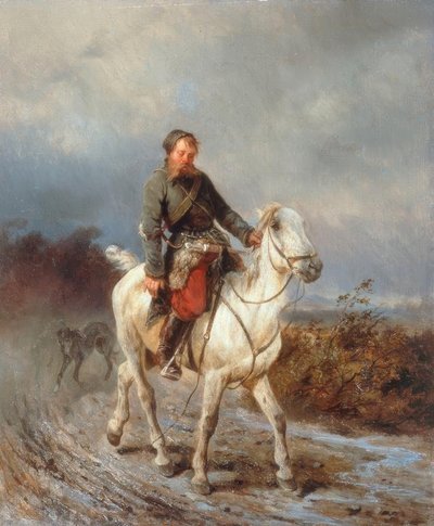Návrat z lovu od Nikolai Jegorowitsch Swertschkow