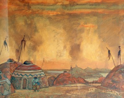 Borodin, princ Igor / Jeviště v. Roerich od Nikolai Konstantinowitsch Roerich