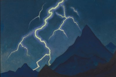 Volání nebes. Blesk, 1935-1936 od Nikolai Konstantinowitsch Roerich