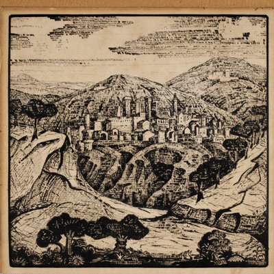 Ilustrace k italským básním od Alexandra Bloka, 1907 od Nikolai Konstantinowitsch Roerich