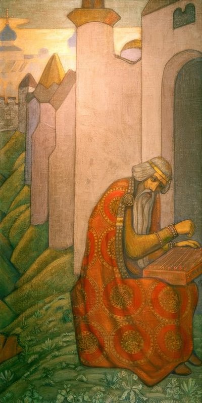 N. K. Roerich , slovanský básník (bayan) od Nikolai Konstantinowitsch Roerich