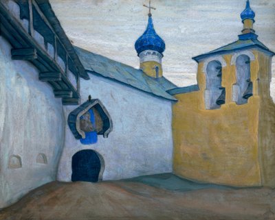 Pečory, klášter / kvaš N, K. Roerich od Nikolai Konstantinowitsch Roerich