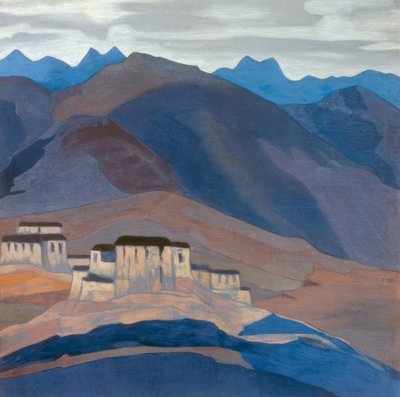 Tibetský klášter od Nikolai Konstantinowitsch Roerich