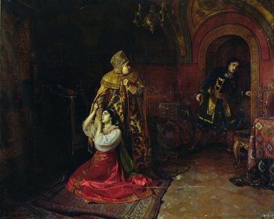 Poslední minuty Godunovovy rodiny (olej na plátně) od Nikolai Pavlovich Shakhovskoi