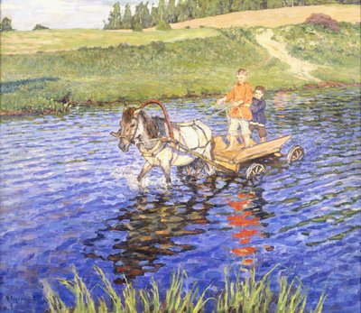 Překročení řeky od Nikolai Petrovich Bogdanov Belsky