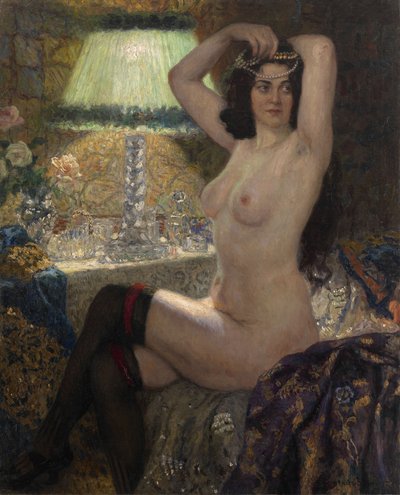U Zelené lampy od Nikolai Petrovich Bogdanov Belsky