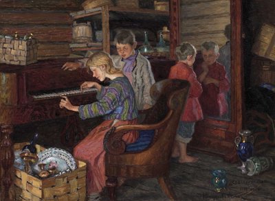 Socializace, 1918 od Nikolai Petrovich Bogdanov Belsky