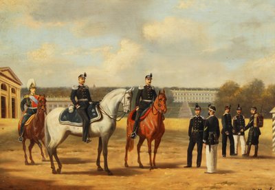 Granátníci v Carském Selu od Nikolai Sergeyevich Matveyev